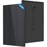 FIREFLY ENERGY 160W Monokristallines Solarpanel Schwarz für Wohnmobile, Boote, Anhänger, Wohnmobile, Marine, Off-Grid-System