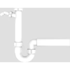 Sanit Rohrgeruchverschluss G1 1/2x50 mit Geräteanschluss