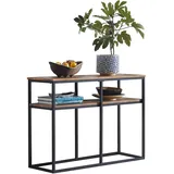 SoBuy Konsolentisch Natur, 107x77x36 cm, Wohnzimmer, Wohnzimmertische, Konsolentische