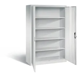 C+P Büro-Drehtürenschrank Acurado | HxBxT 195x120x50cm | Lichtgrau von PROREGAL