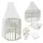 Waldin Babybett OWAL Kinderbett 7in1 mit Matratze, mitwachsendes Kinder-Bett