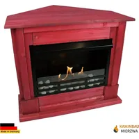 Gelkamin Ethanolkamin Kaminofen Eckkamin Rafael Deluxe Royal - Rot - Rot