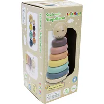 Vedes SpielMaus Holz Stehauf-Stapelturm, Silikon, 8 Teile