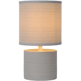 LUCIDE GREASBY - Tischlampe - Ø 14 cm - 1xE14 - Grau