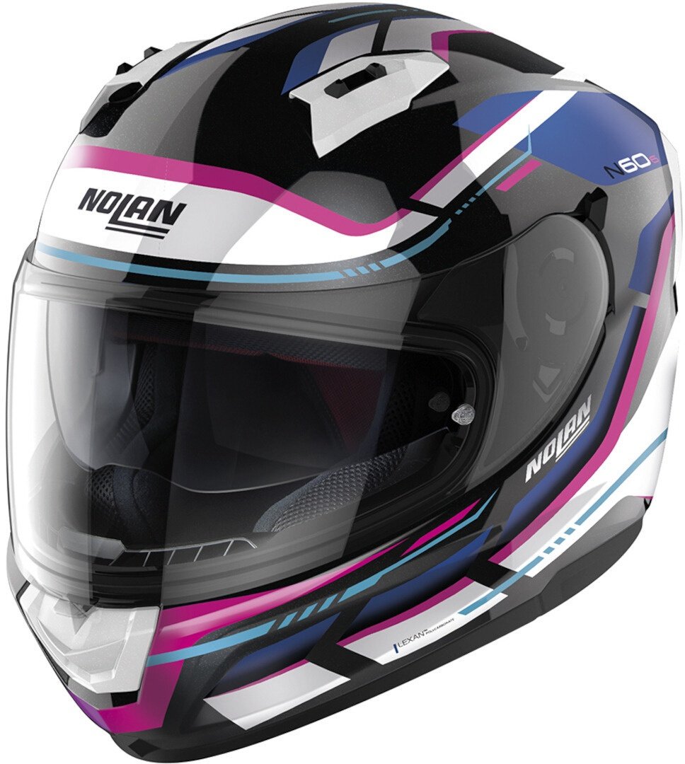 Nolan N60-6 Lancer Helm, zwart-pink, 2XL