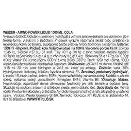Weider Amino Power Liquid Cranberry 1000 ml