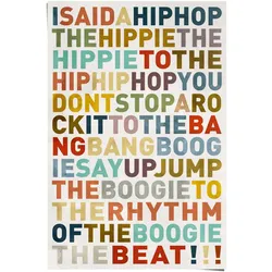 Poster REINDERS "Poster I said a HipHop Farbig - Hip-Hop - Songtext - Musik", bunt (farbe bild(er): mehrfarbig), B:61cm H:91,5cm, Papier, Bilder