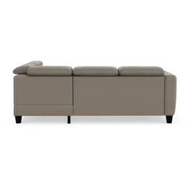sit&more Ecksofa SIT & MORE "Belluci L-Form", braun (savannah), B:249cm H:85cm T:195cm, Sofas, Ecksofa, inklusive Federkern, wahlweise mit Bettfunktion und Bettkasten