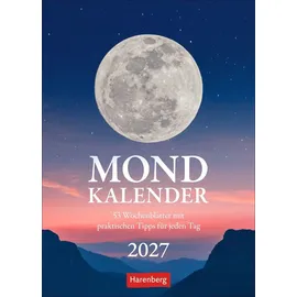 Harenberg Mondkalender Wochenkalender 2027 Weiß