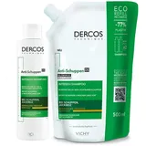 Vichy Dercos Anti-Schuppen Shampoo trock.Kopfhaut + Nachfüllung 200+500 ml