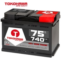 Tokohama Autobatterie 12V 75AH 740A/EN Batterie ersetzt 70Ah 71Ah 72Ah