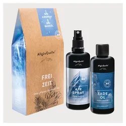 Bio Badeöl- und AirSpray-Set Badezusatz und Duftspray - Atemwohl Geschenkset 1 P