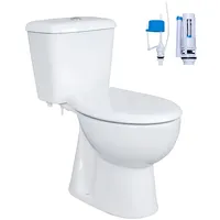 Belvit Stand-WC mit WC-Sitz Weiß