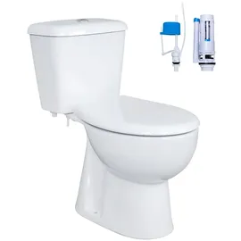 Belvit Stand-WC mit WC-Sitz Weiß