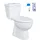 Belvit Stand-WC mit WC-Sitz Weiß