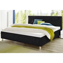 MAINTAL Polsterbett 115 x 210 cm Schwarz