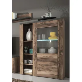 OTTO home Vitrine Larona 100 x 37,1 x 145 cm Braun