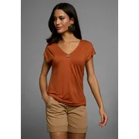 LAURA SCOTT Kurzarmshirt in rostrot | Gr.: 34