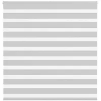 VidaXL Zebrarollo Hellgrau 140x150 cm Stoffbreite 135,9 cm Polyester