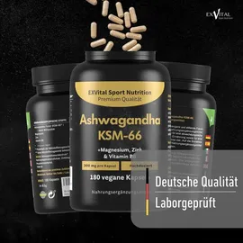 Exvital Bio Ashwagandha KSM-66 Kapseln 180 St.