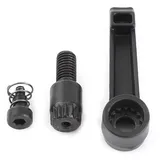 Pongnas Klemmgriff, Legierungshebel M8 Klemmung mit Pulverbeschichtung, Gewindelängen von 16 Bis 60, Ratschendesign für Enge Räume (M8*16)