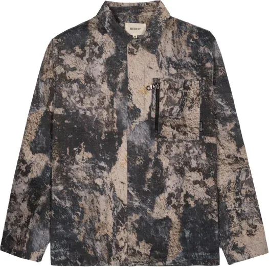 HERESY Fresco Over Hemd Grau Beige