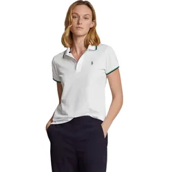 RALPH LAUREN Polo Tour Pique weißnavy - L