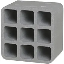 Climapor Flaschenbox Cube Weinregal 9 Flaschen max. Ø 9 cm Grau