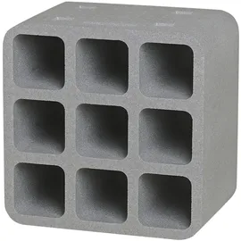 Climapor Flaschenbox Cube Weinregal 9 Flaschen max. Ø 9 cm Grau