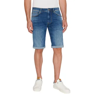 Pepe Jeans Herren Jeans Short STRAIGHT SHORT Regular Fit Blau 33