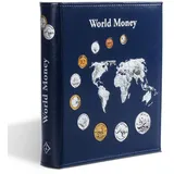 Leuchtturm Münzalbum inkl. Kassette Optima "World of Money" 344959 Neu 7798