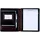 Alassio Schreibmappe MONACO A5 Leder, dunkelbraun