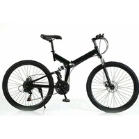 RANZIX 26 Zoll Mountainbike - 21-Gang Faltbares MTB Fahrrad mit Stoßdämpfende Scheibenbremse,Fahrrad für Mädchen, Jungen, Herren und Damen