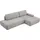 Home Affaire Eckcouch Cord 2-Sitzer Grau