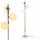 lux.pro Gent 154 cm 3-flammig Silber/Weiß