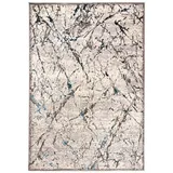 Mazovia Designteppich Modern Teppich für Wohnzimmer - Abstrakt Muster, Beige Blau Grau, 160 x 230 cm, Abstrakt, Modern, Höhe 8 mm, Kurzflor beige|blau|grau 160 x 230 cm