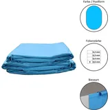 Summerfun Poolfolie oval blau 4,00 m x 8,00 m x 1,20 m