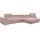 Mirjan24 Eckcouch Cord 2-Sitzer Rosa