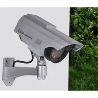 Hi Solarbetriebene Kamera-Attrappe mit LED Blinklicht