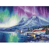 Luca-S Gobelin Stickpackung Nordlichter, Zählmuster