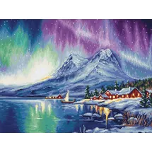 Luca-S Gobelin Stickpackung Nordlichter, Zählmuster