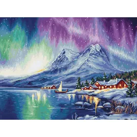 Luca-S Gobelin Stickpackung Nordlichter, Zählmuster
