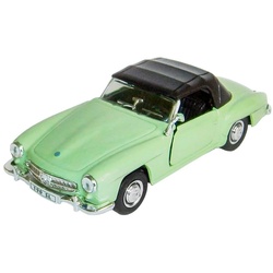 Welly Modellauto MERCEDES-BENZ 190SL 1955 Modellauto Metall Modell Auto 83 (Grün zu), Spielzeugauto Welly Kinder Geschenk grün