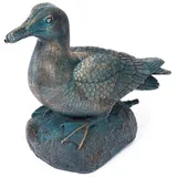 esotec Wasserspeier Ente Samuel, Einzelfigur mit Schlauch Polyresin 100772