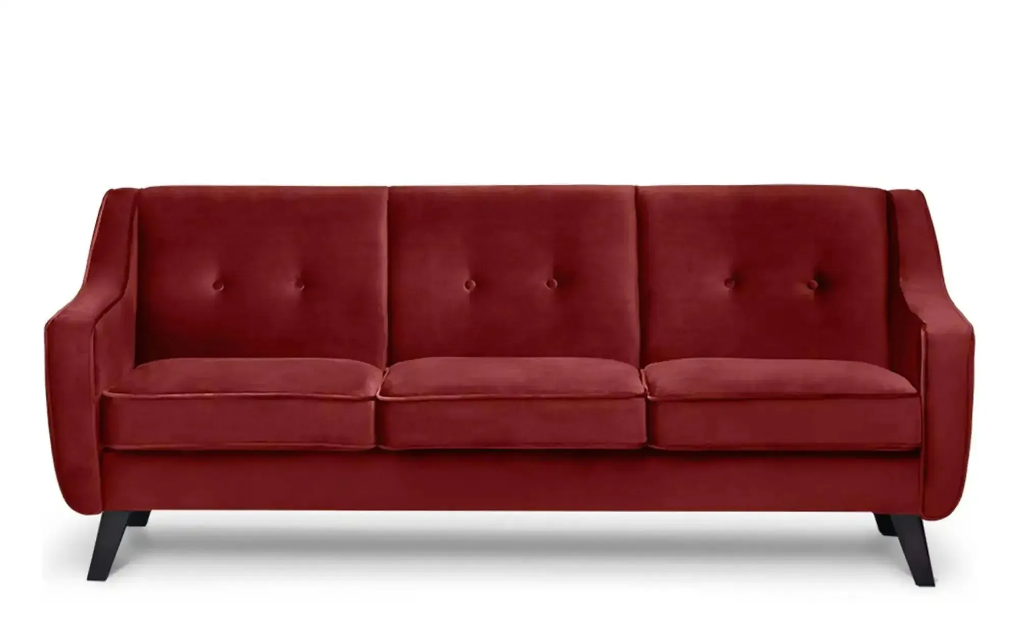 KONSIMO Einzelsofa  Terso , rot , Maße (cm): B: 206 H: 81