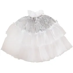 Winter Fee Prinzessin Umhang weiß Deluxe - OS