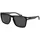 Polaroid PLD 2139/S Unisex-Sonnenbrille Vollrand Quadratisch Kunststoff-Gestell, schwarz