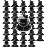 XPOtool Set 40x Stelzlager für Terrassen, 2700kg, 60-138mm, höhenverstellbare Stellfüße für Terrassendielen, Platten und Planken