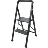 Steinbach, Leiter + Gerüst, Trittleiter 2 Stufen schwarz (Trittleiter, 42.50 cm)