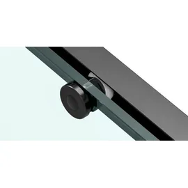 REA Duschkabine Solar mit Schiebetür 90 x 195 cm Schwarz transparent